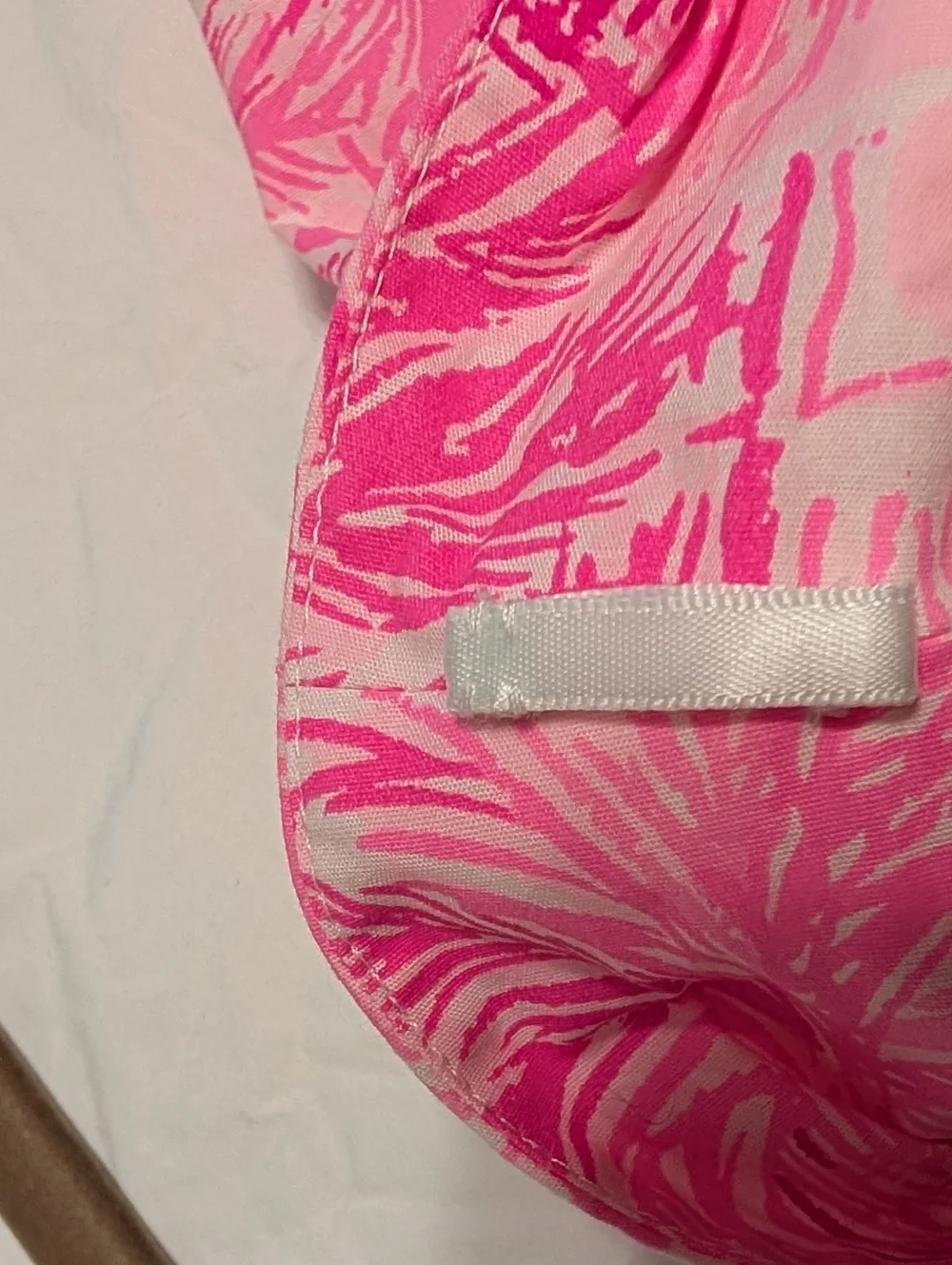 Lilly Pulitzer Merian Dress Pink Blossom Palm Beach Paradise Size 16 - Picture 8 of 14